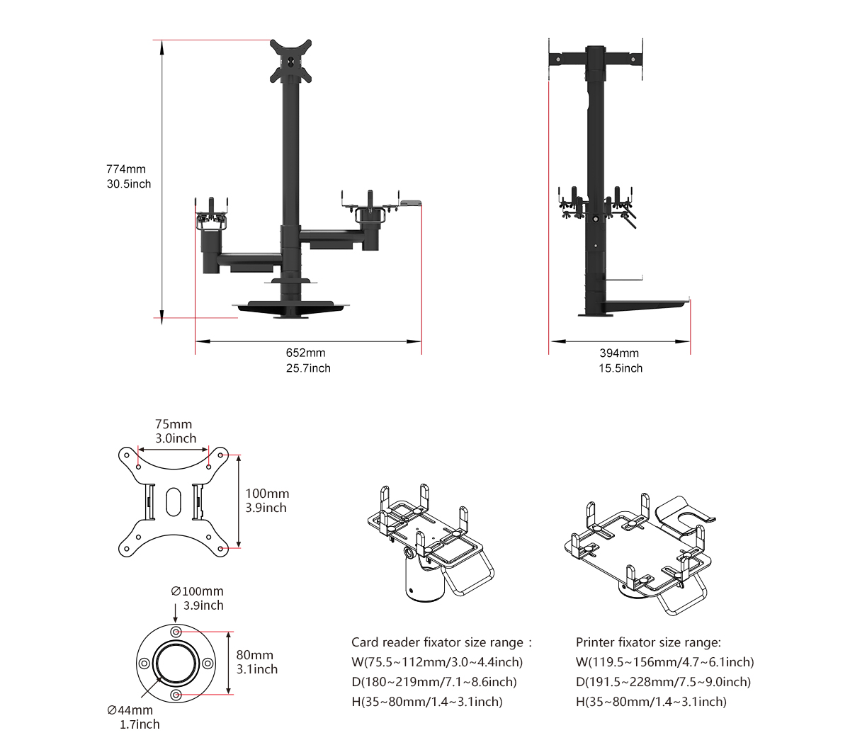 Product size picture